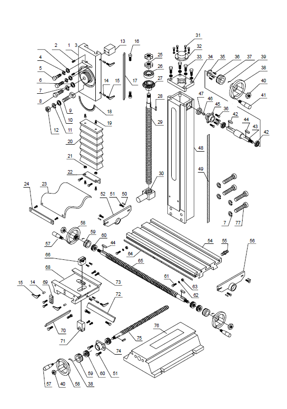 Perceuse-fraiseuse Proton BF-20VM