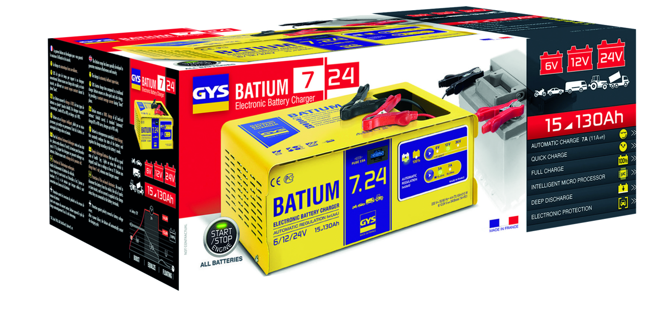 Batterie-Ladegerät GYS Batium 7.24