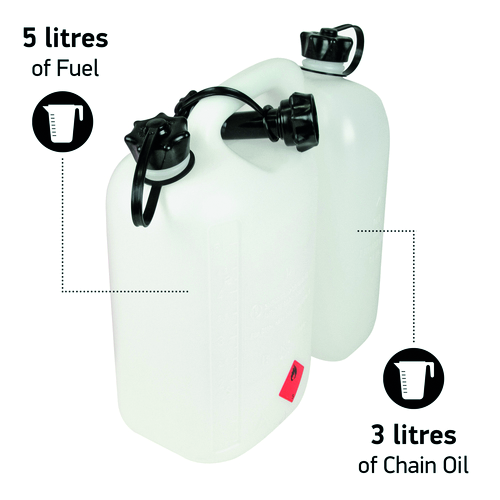 Doppelkanister Oregon ECO, transparent, 5/3 L