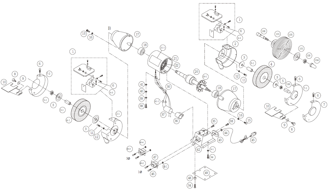 Doppelschleifmaschine Proton DS-200T