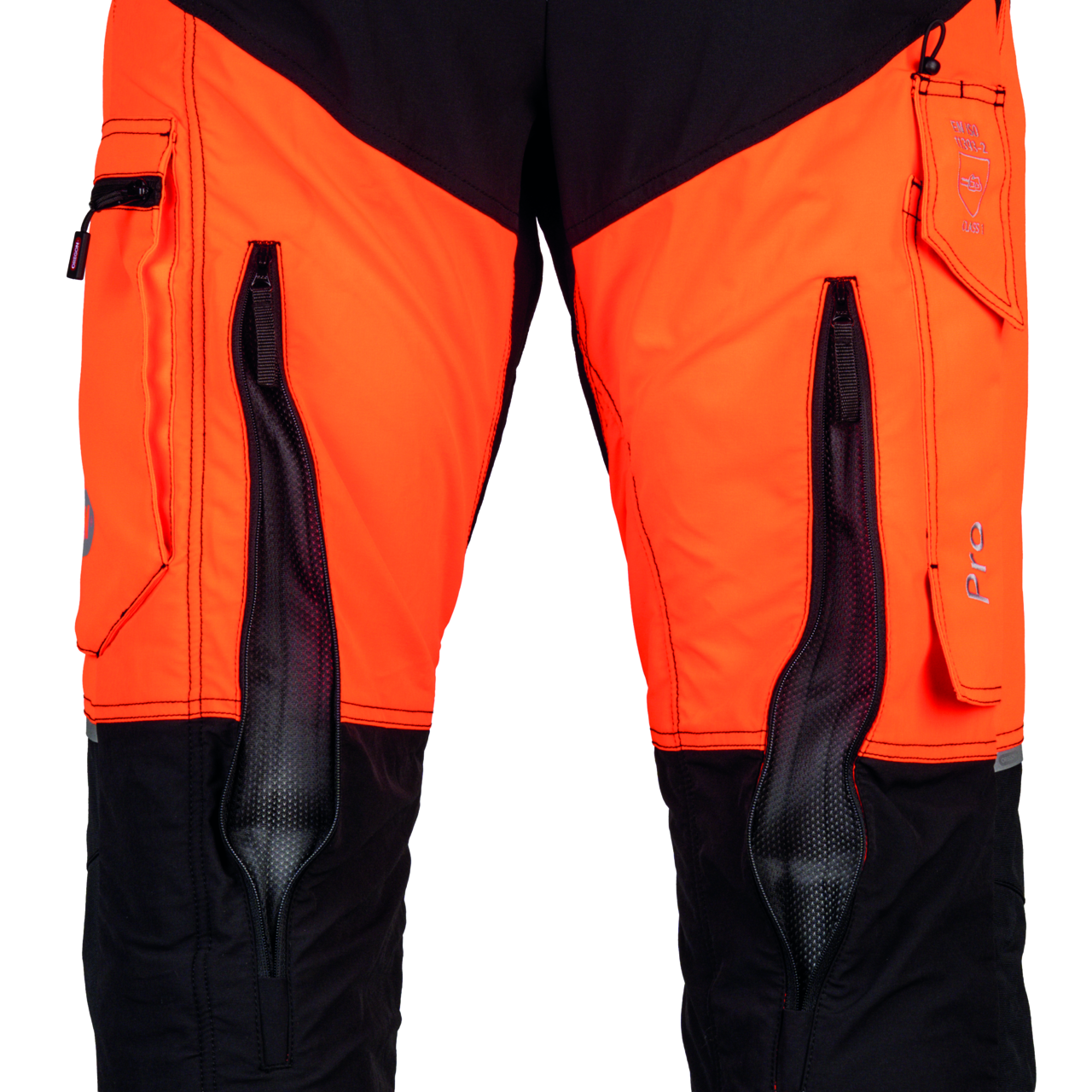 Schnittschutzhose Oregon ForestXFiber orange/schwarz Gr. M
