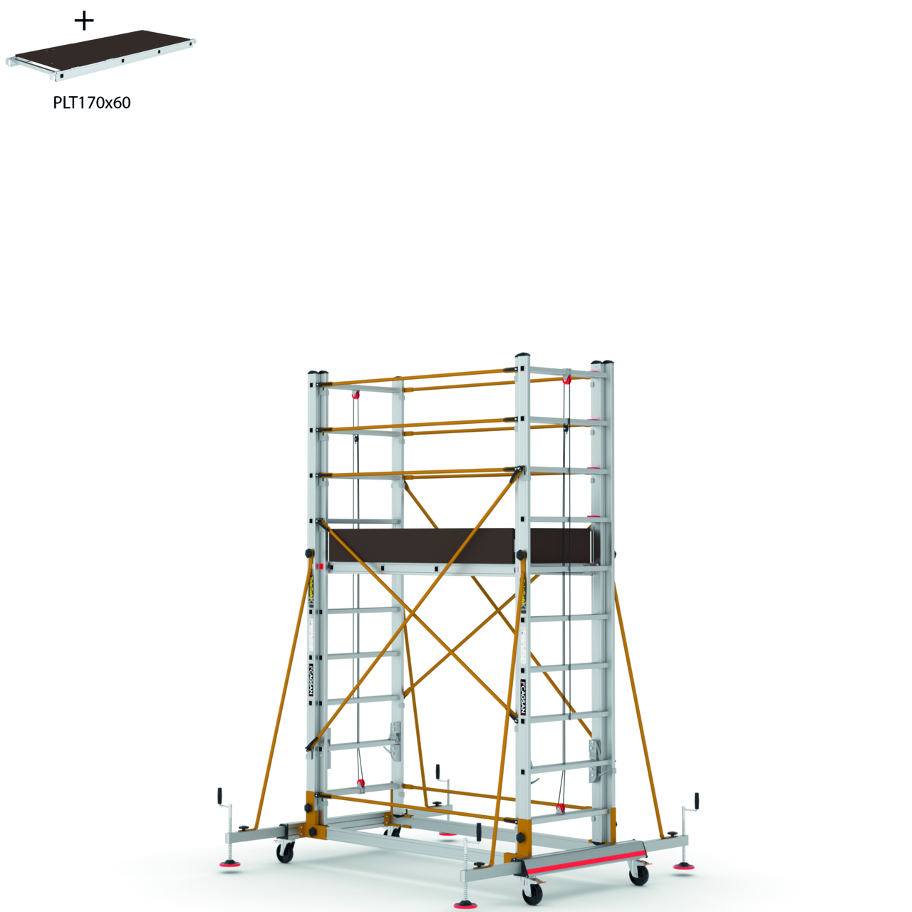 Rollgerüst teleskopierbar Widmer RGT-382