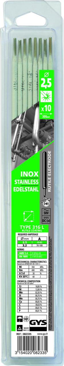 Edelstahl Elektroden (MMA)