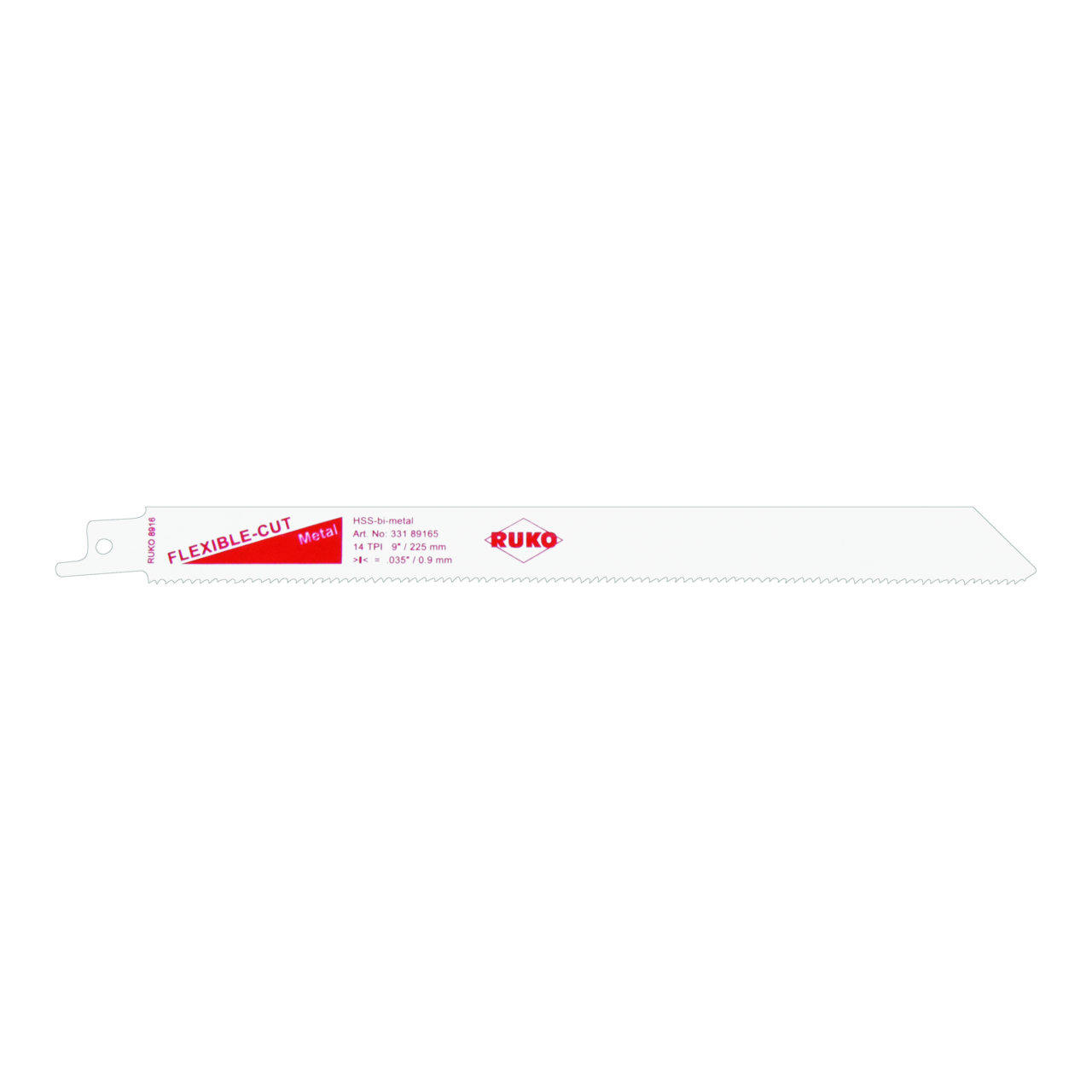 Lames de scies sabres 8916 Ruko HSS-bimétal