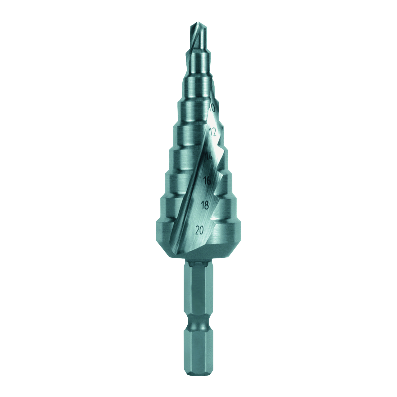 Stufenbohrer-Bit Ruko HSS Form C Kreuzanschliff Ø 4,0 - 20,0 mm
